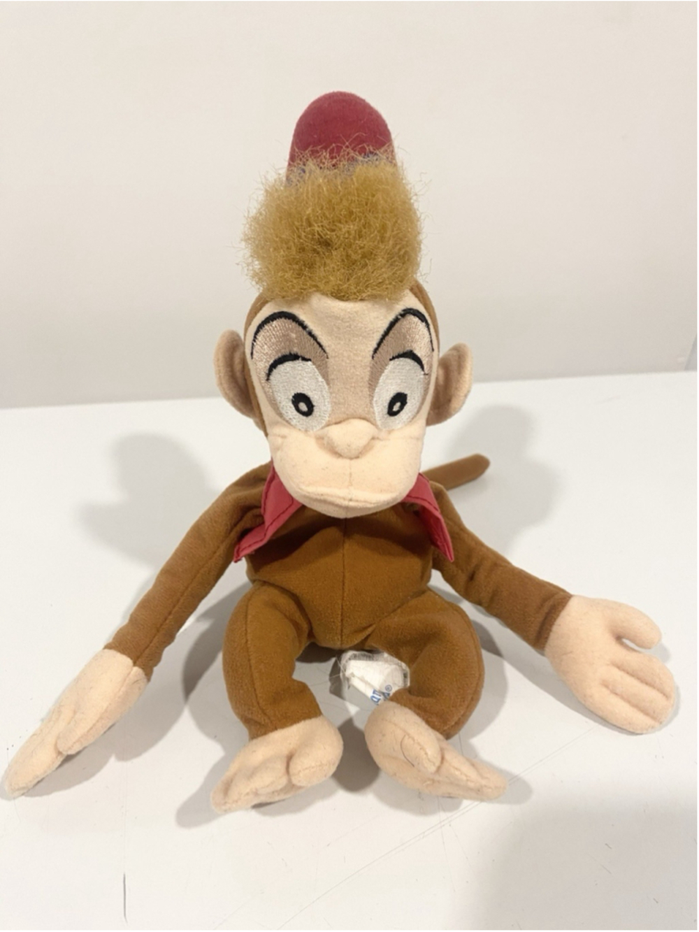 Vintage Disney Aladdin Abu Monkey Bean Bag Plush Disneyland Disney World 10”